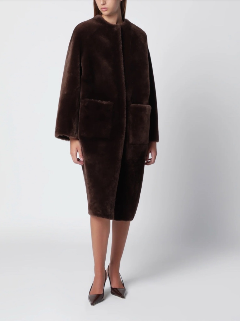 Blancha Reversible Shearling Coat 100% Authentic